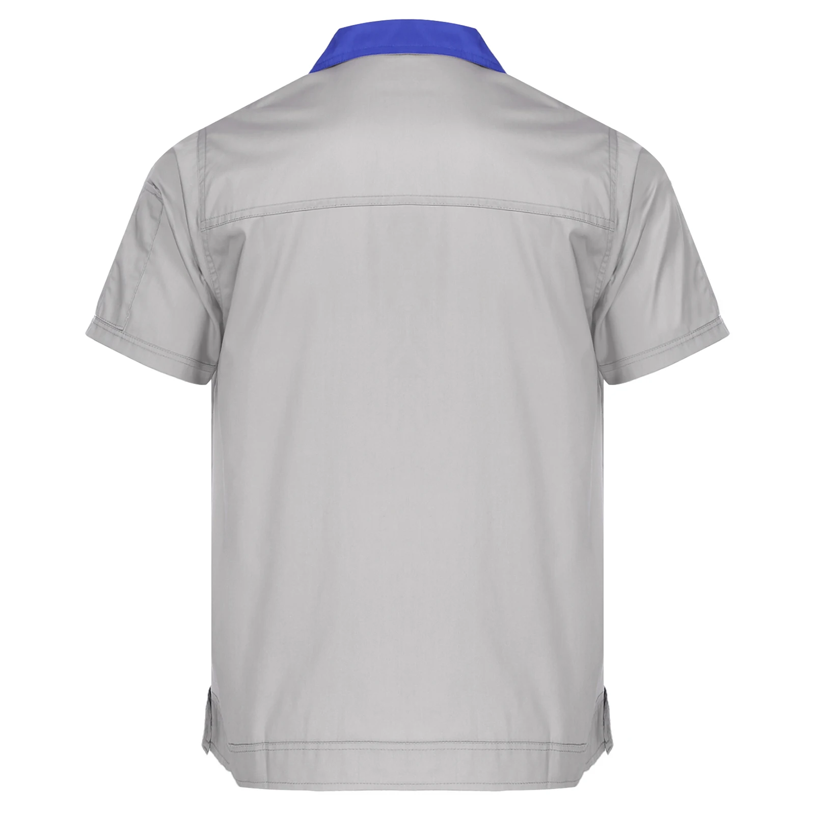 Мужская фабричная рубашка для мастерской Униформа с коротким рукавом и отложным