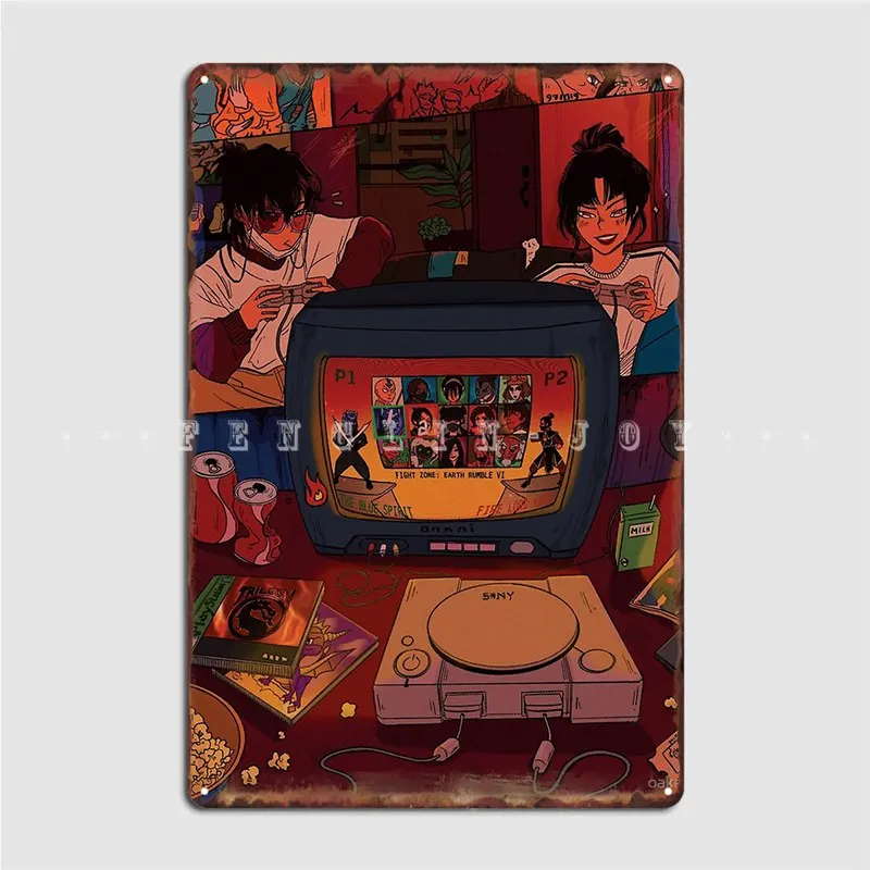 

Game Night Zuko Azula Metal Sign Pub Mural Printing Plaques Tin Sign Posters