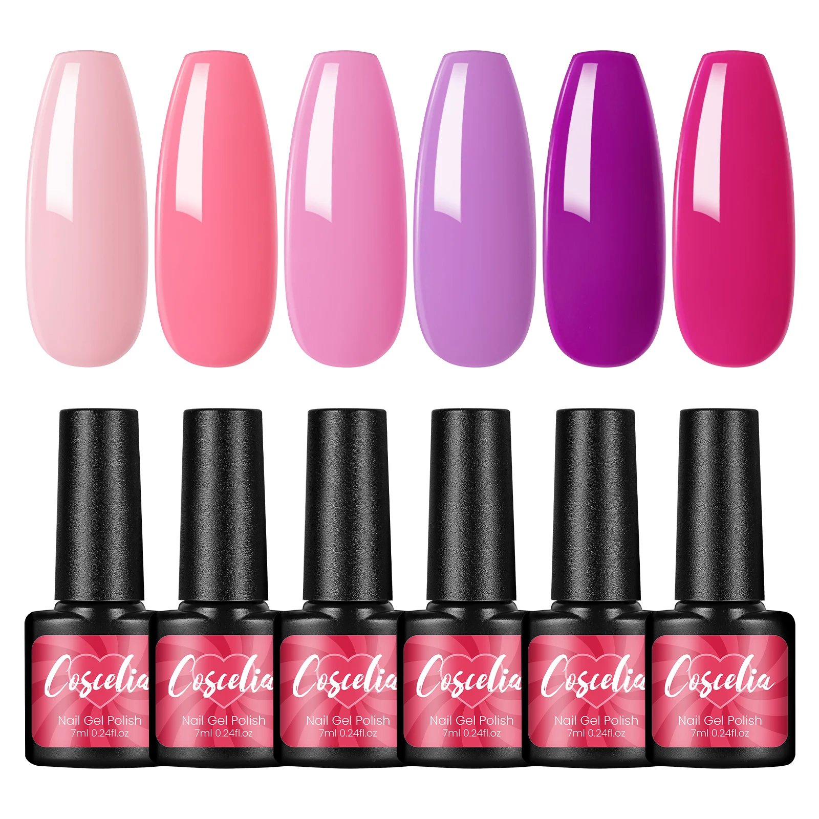 Coscelia Набор Гель-лаков Для Дизайна Ногтей 6 Шт.