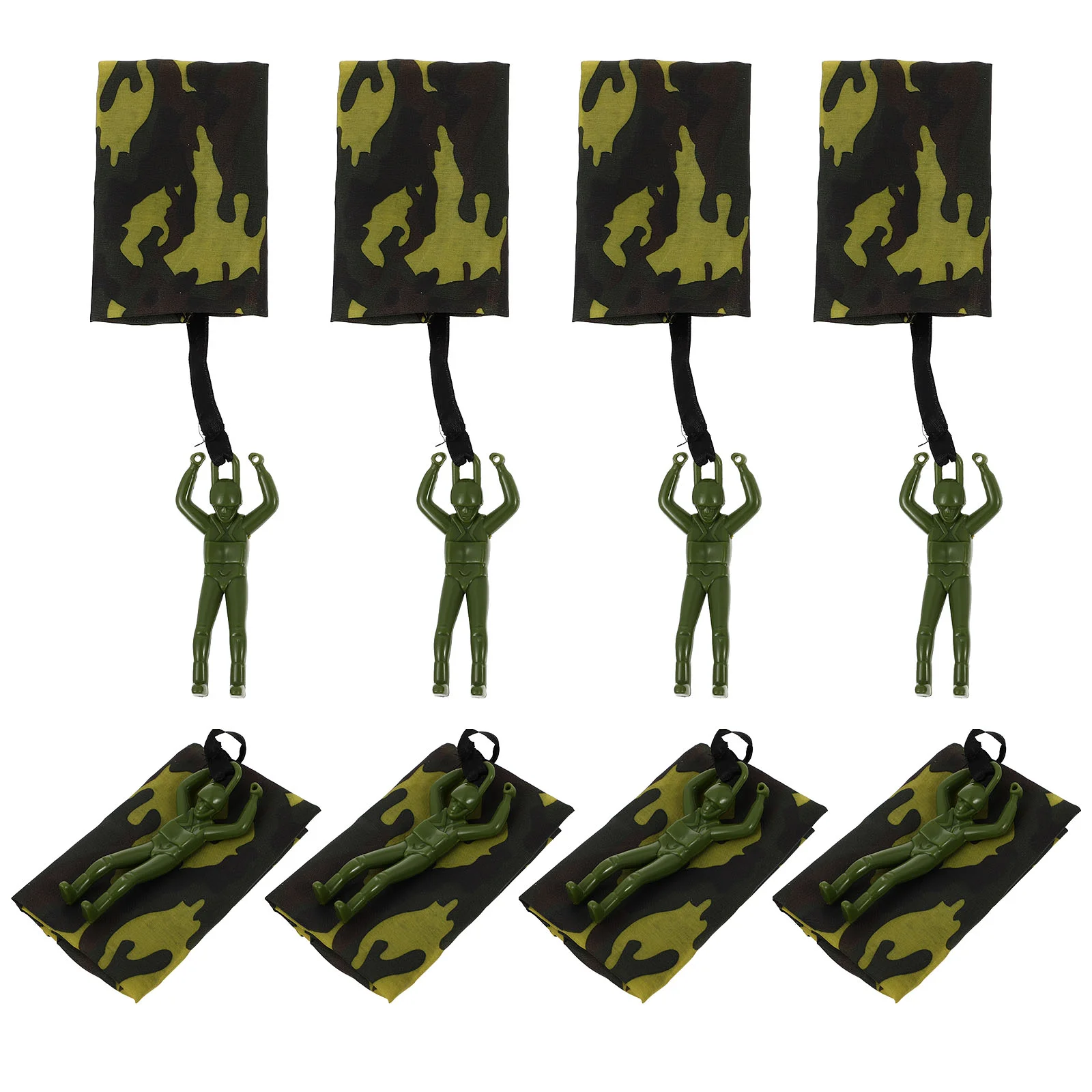

8pcs Kids Durable Parachute For Kids Simulation Parachute Outdoor Flying