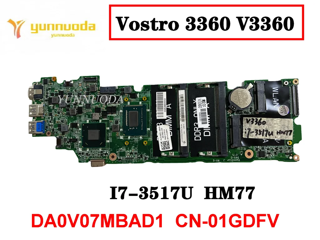 

Оригинальная материнская плата для ноутбука Dell Vostro 3360 V3360 I7-3517U HM77 DA0V07MBAD1
