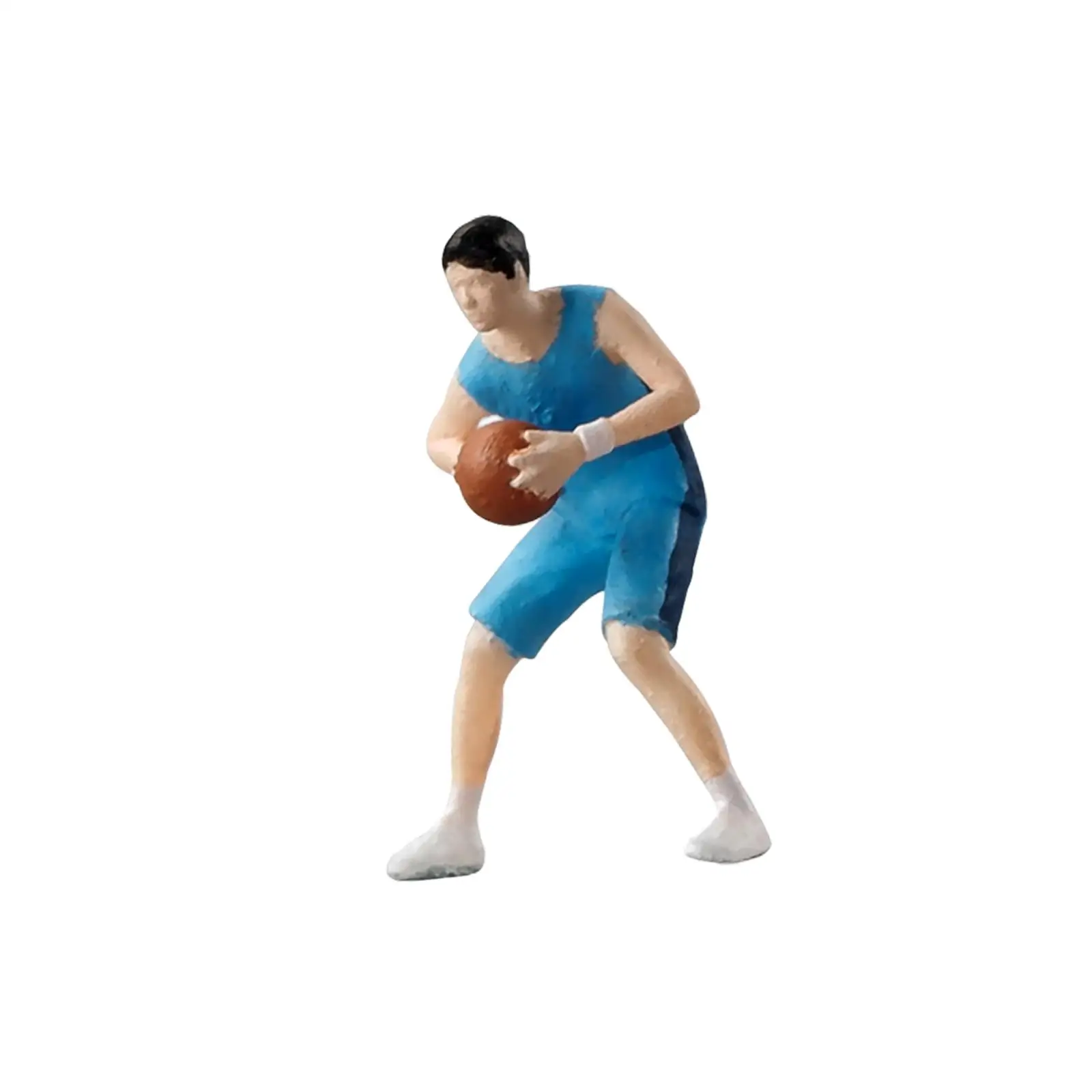 

1:64 People Figures Basketball Boy Figures for Micro Landscapes Dollhouse