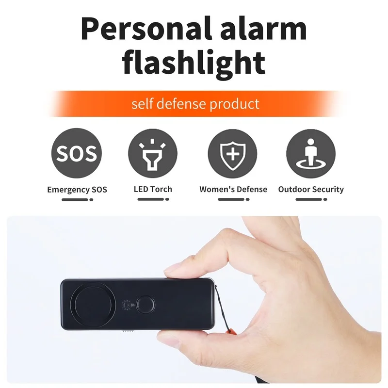 Self Defense Alarm 120dB Security Protect Alert Scream Loud Emergency Alarm Keychain Personal Safety For Women Child Elder Girl images - 6