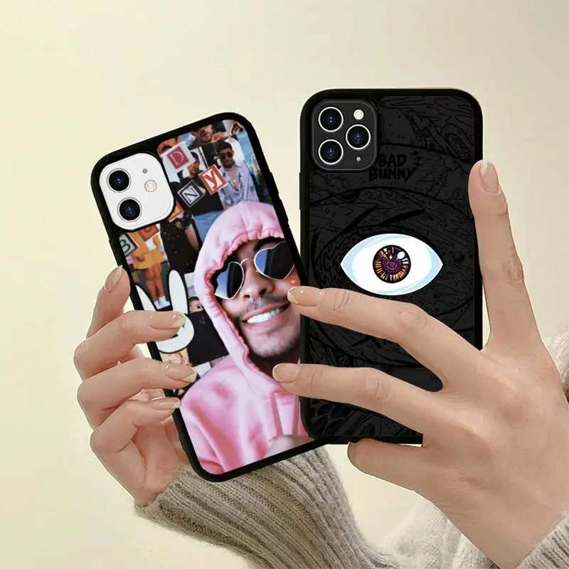 

Yo Perreo Sola Bad Bunny Maluma Phone Case Silicone PC+TPU Case for iPhone 11 12 13 Pro Max 8 7 6 Plus X SE XR Hard Fundas