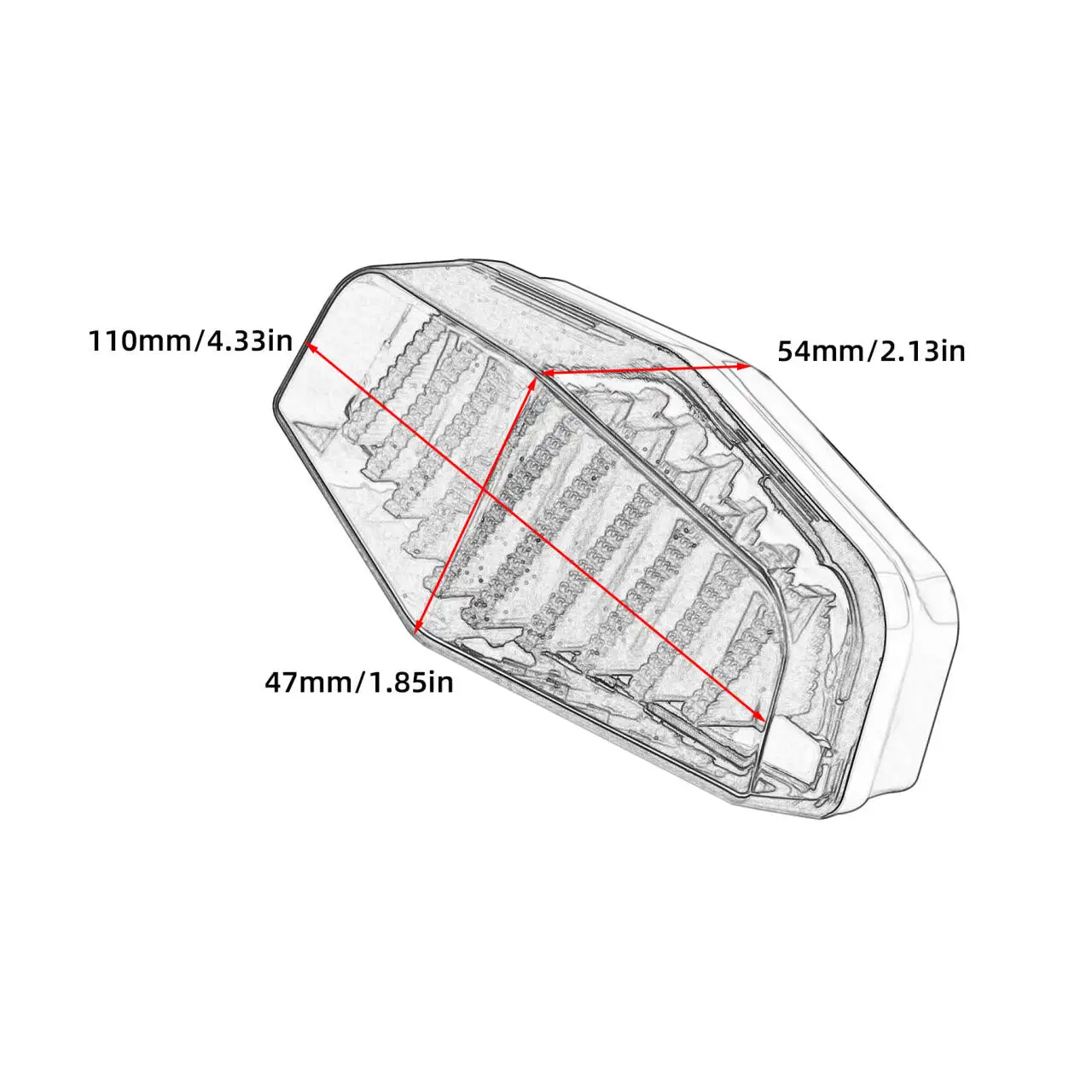 Светодиодный Lucas стиль классический винтажный мотоциклетный задний фонарь