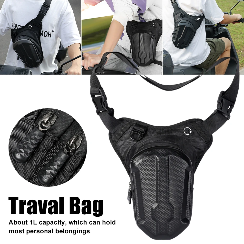 

Motorcycle Drop Leg Bag Waist Pack EVA Waterproof Leg Side Fanny Pack Belt Hip Bum Luggage Sporting Riding Bags For Phone Purse