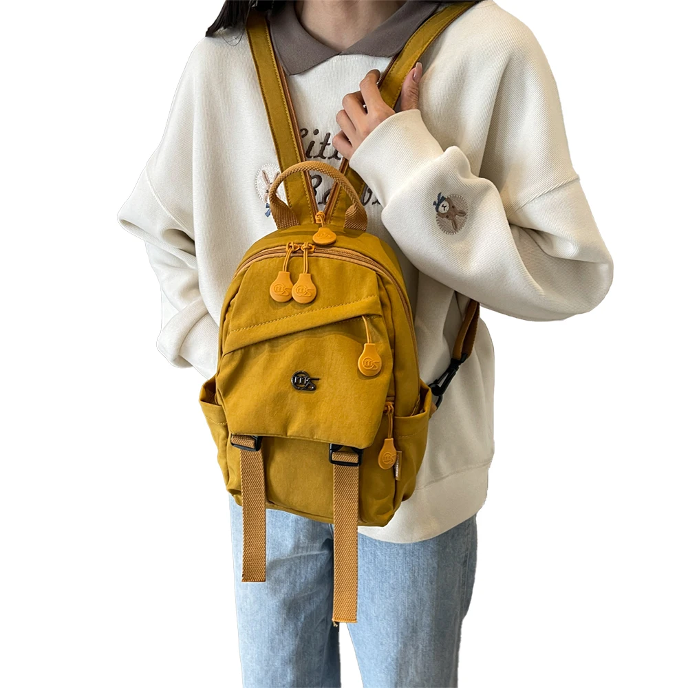 Простой однотонный холщовый рюкзак унисекс новинка Лидер продаж