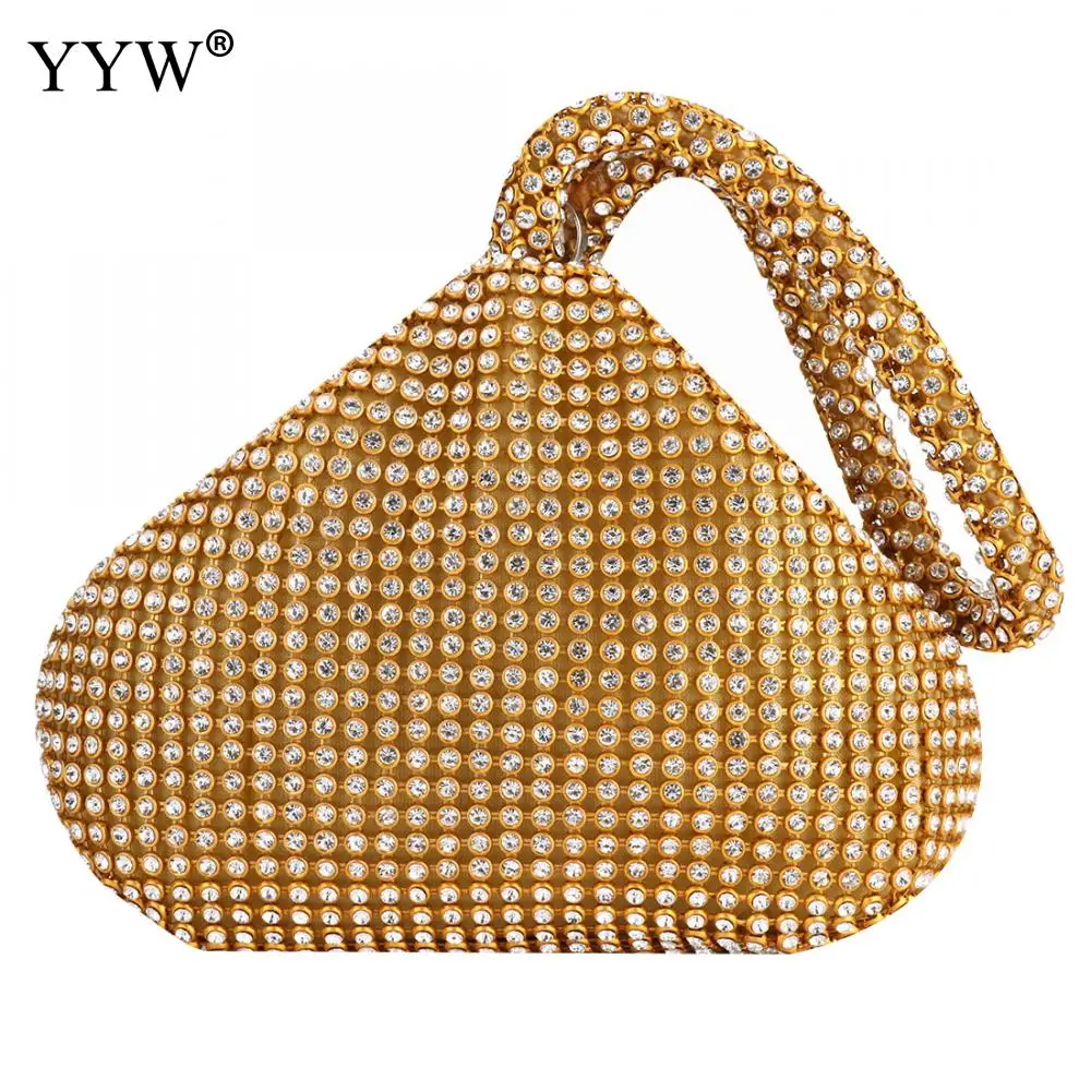 

YYW Diamonds Soft Women Evening Bags Cover Open Style Lady Wedding Bridalmaid Handbags Purse Bag Luxury Clutch Wallet Sac A Main