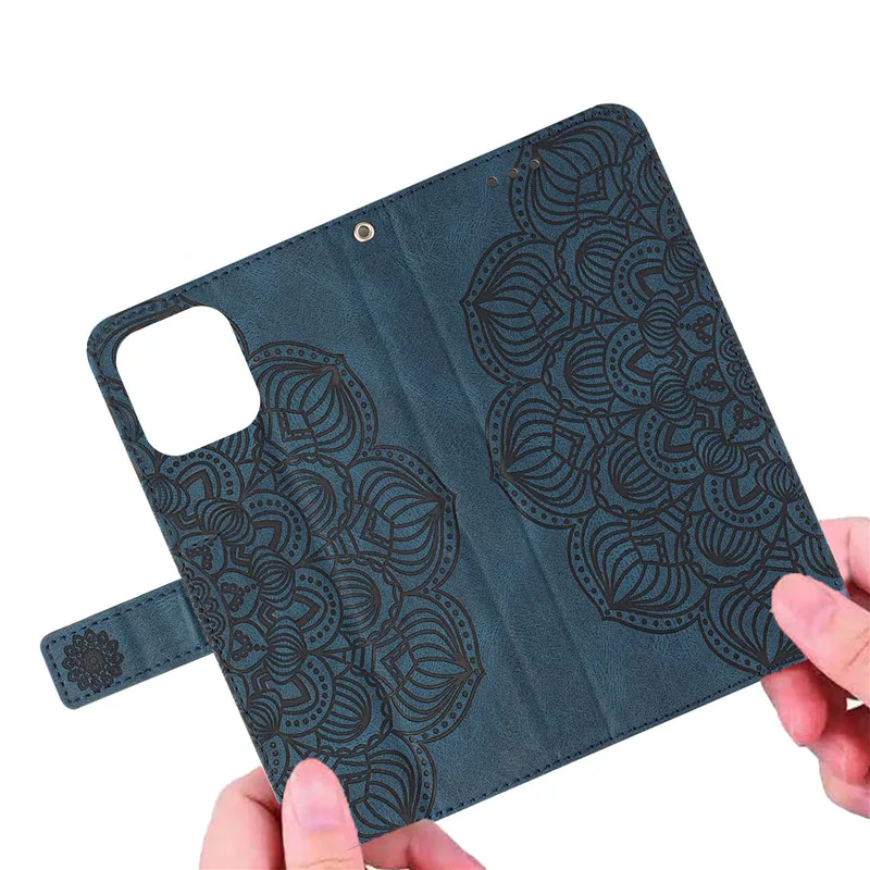 Matte Wallet Leather Case For Xiaomi Redmi 10C 12C 11A A1+ 9C NFC 9AT 10A A2 10 Prime Redmi10 2022 Flip Stand Flower Phone Cover