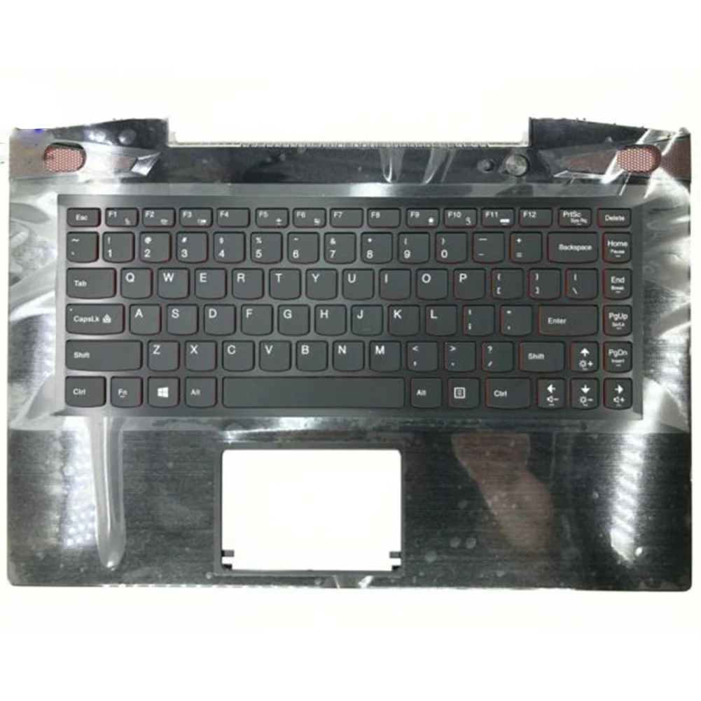 

For Lenovo Y40-70 Y40-80 Palmrest Touchpad COVER KEYBOARD Black US Keyboard