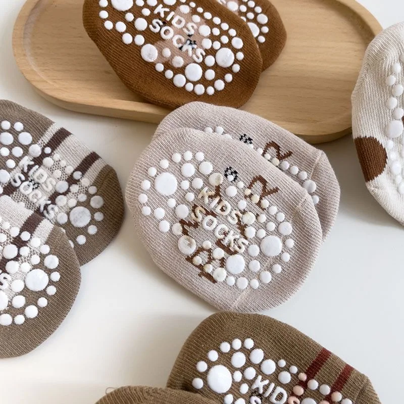 3 пары/партия детские Нескользящие носки на возраст 0-5 лет