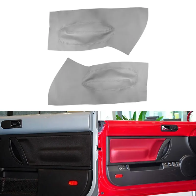 

Gray color Microfiber Leather Car-styling Front Door Armrest Panel Cover Sticker Trim For VW Beetle 1998 1999 2000 2001 - 2010