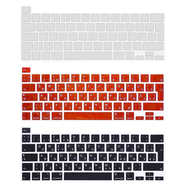 

English Keyboard Stickers, Keyboard Protective Film with Lettering for MacbookPro 16" A2141 A2338 A2251 A2289 Laptop B36A