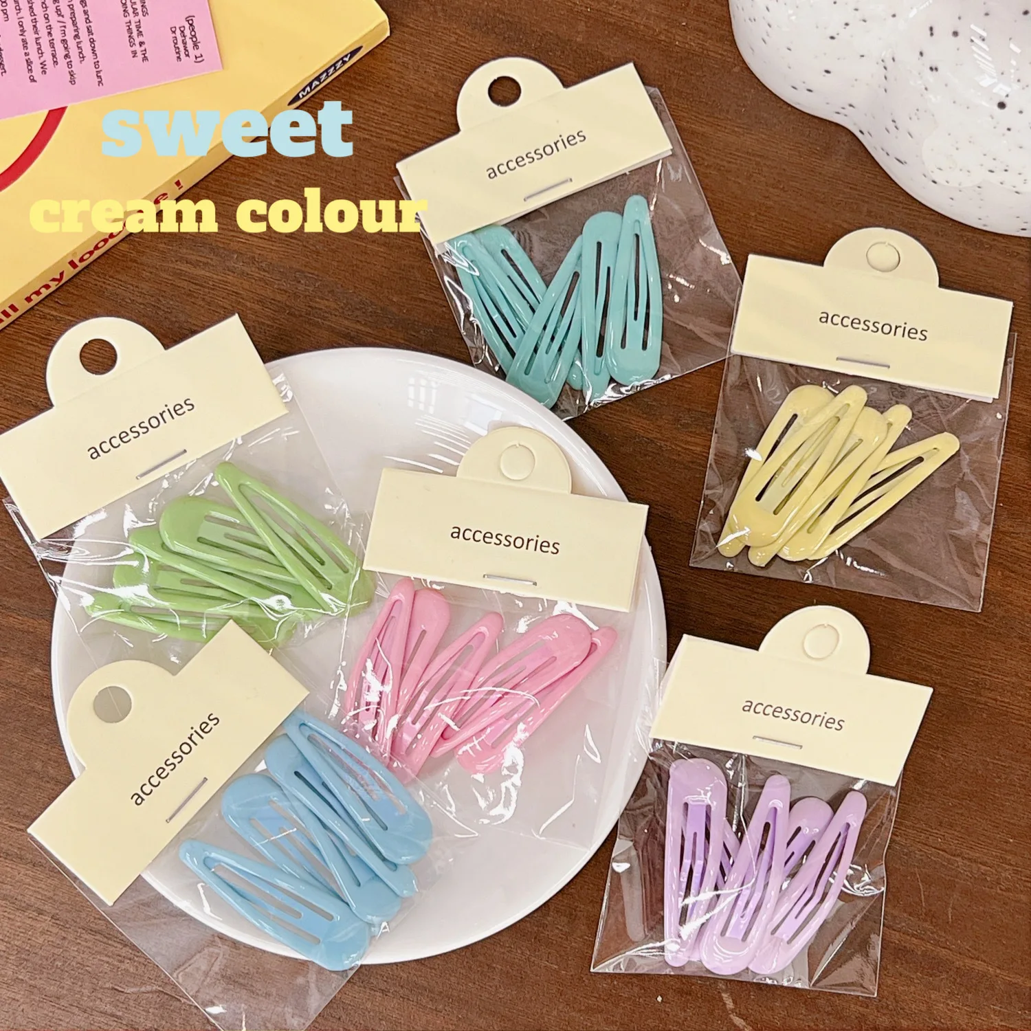 

4/5pcs Small Bangs Side BB Clip Sweet Cute Children Hair Accessories Headdress Women Girl Hair Broken Edge Clip Simple Hairpins