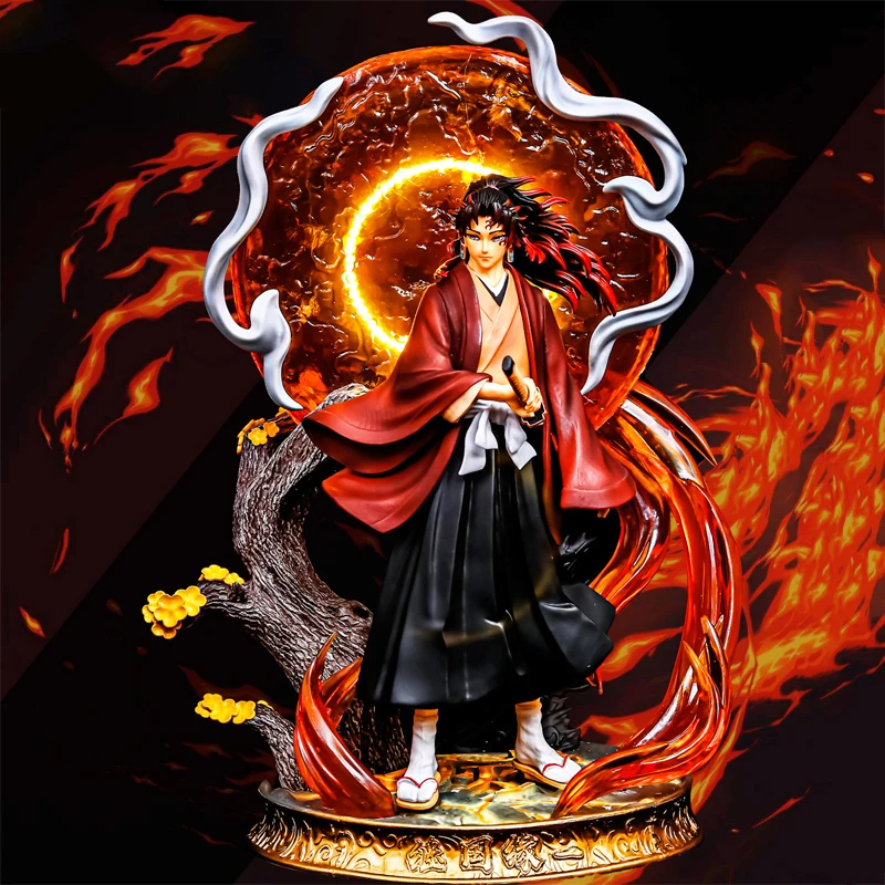 

Demon Slayer Anime Figure Kimetsu No Yaiba GK Tsugikuni Yoriichi Action Figure PVC Model Toys Ornament Gifts with LED Light