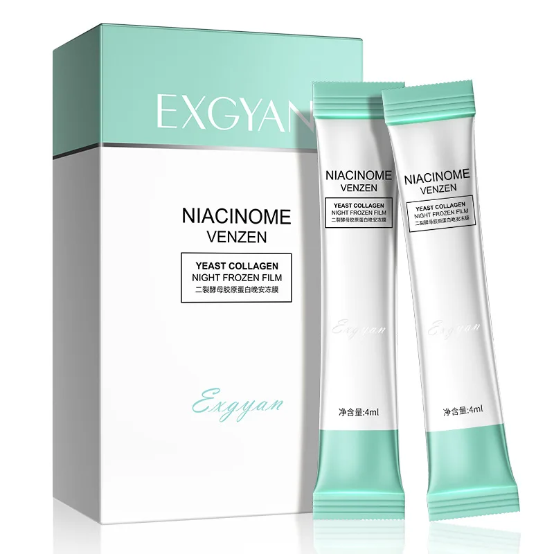 

20 шт. Дрожжевая коллагеновая Ночная замороженная маска для сна Отбеливающая увлажняющая косметика для лица Антивозрастная замороженная пл...