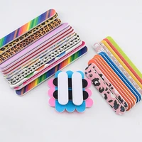 80pcs double sided grit nail files nail buffer disposable nail file manicure art tools