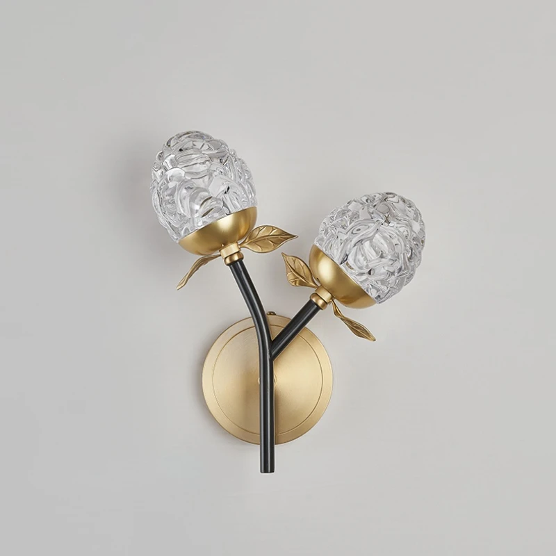 

Креативные Настенные светильники в скандинавском стиле с кристаллами в виде сосны, для гостиной, спальни, столовой, светильник для кухни, че...