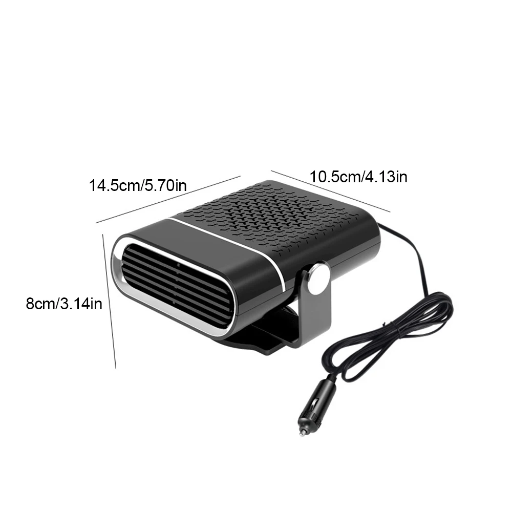12V 150W Portable Car Heater Fan 24V Dryer Cool Warm Dual Mode Demister Electrical Heating Fan Auto Interior Warm images - 6