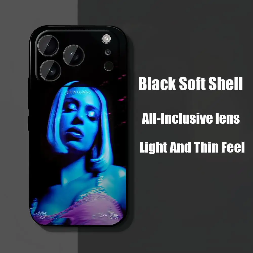 Чехол для телефона B-Bad для iPhone 17 Air, 16 Joia, 16e Plus, Pro MAX, 15 G-Gyal, 14, 13, 12, 11, Xr, 7, 8, 6, Se, XSmax, La Soft, черный (art.: 3920d89b243d2) - 3920d89b243d2