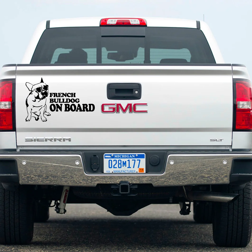 Dawasaru французский бульдог на борту забавная наклейка для автомобиля