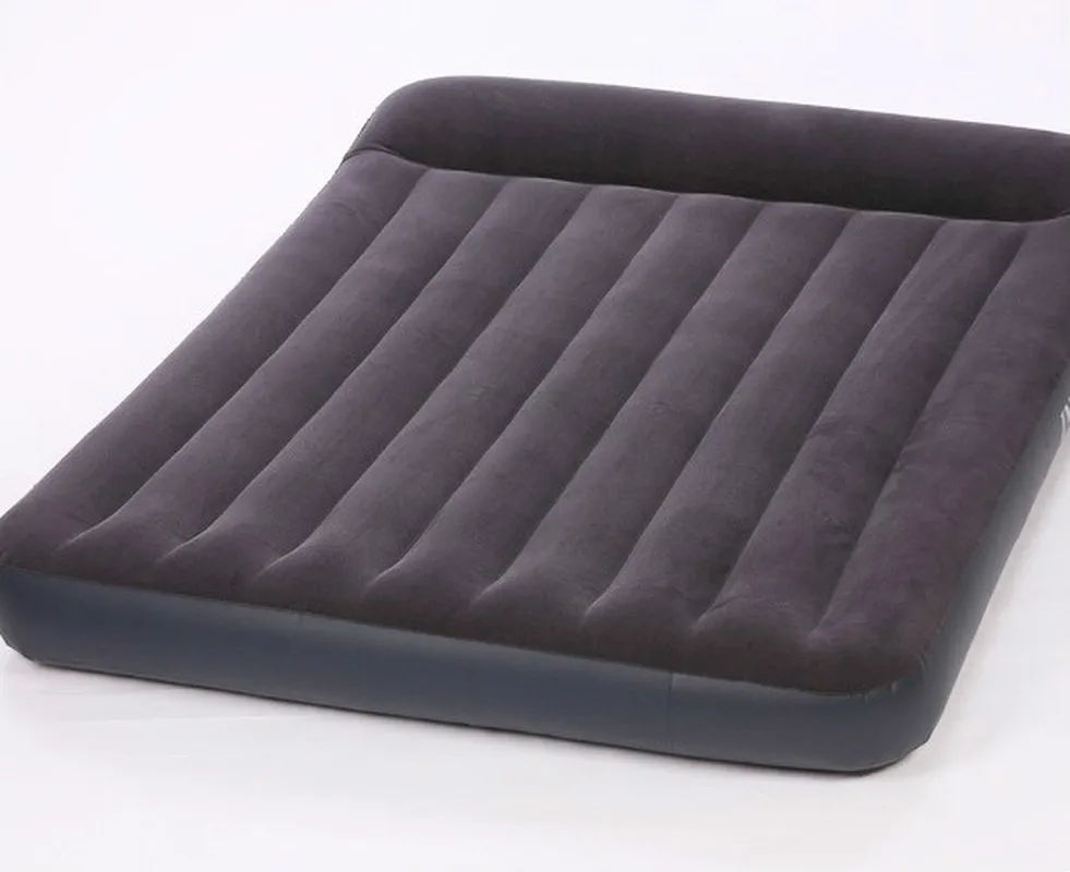 

Hot-selling Explosion-proof Luxury Built-in Pillow Flocking Double Inflatable Mattress Air Mattress Bed Camping Mattress Air Bed