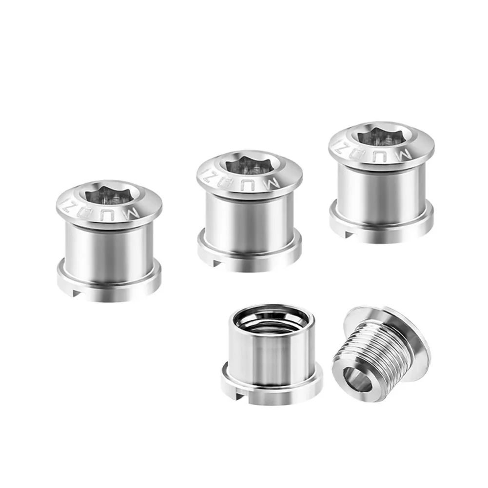 

4pcs Bicycle TC4 Titanium Alloy Single And Double Disc Screw Nail-To-Lock Fixing Screws 5-6mm Installation Colorful