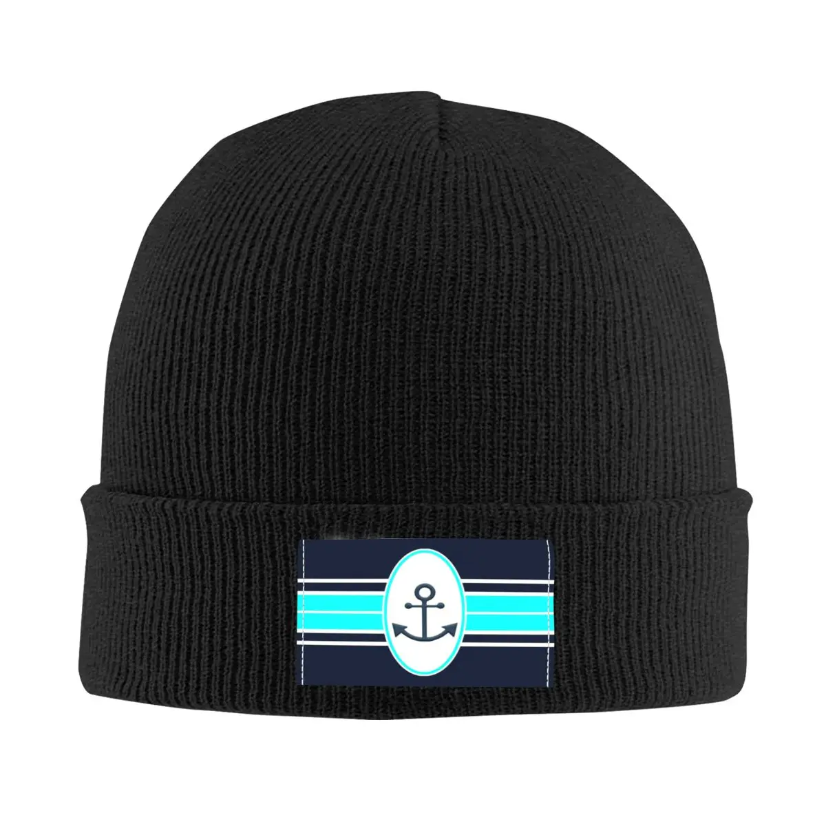 

Nautical Navy Anchor Skullies Beanies Caps Hip Hop Winter Warm Men Women Knitted Hat Unisex Adult Sailing Sailor Bonnet Hats