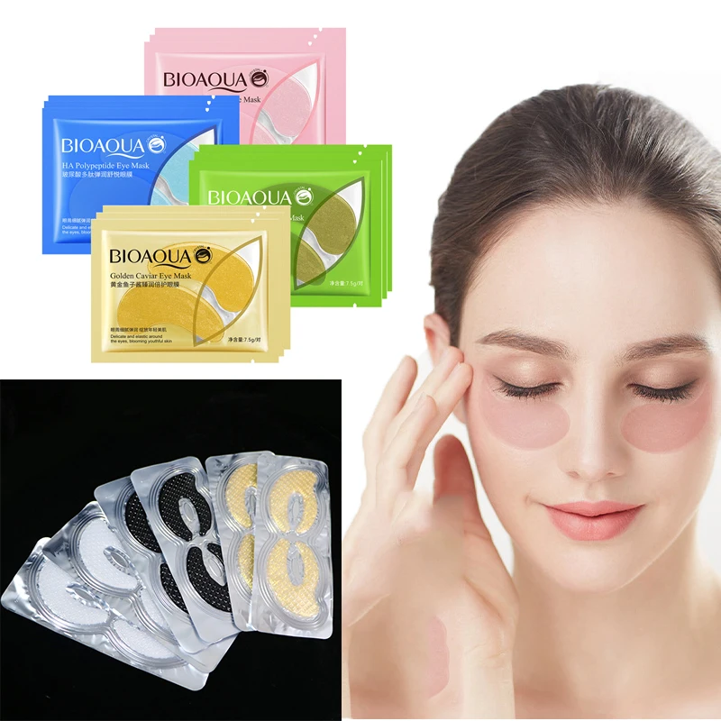 

20-100Pair Collagen Eye Mask Anti-Wrinkle Hyaluronic Acid Eye Patches Hydrating Moisturizing Smooth Eye Care Remove Dark Circle