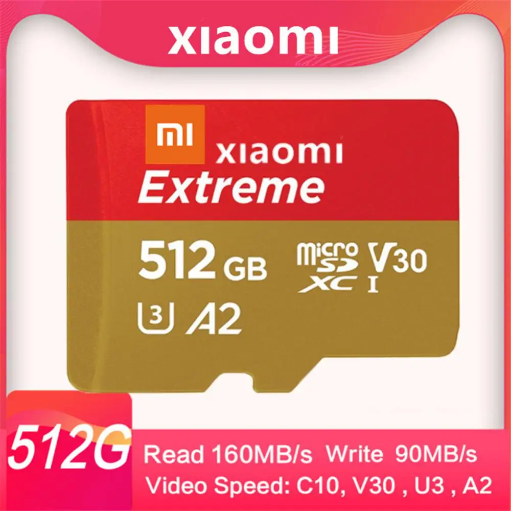 

Карта памяти XIAOMI 512 ГБ 256 ГБ 128 Гб 64 ГБ 32 ГБ 16 ГБ 8 ГБ высокоскоростная флэш-карта TF SD 512 256 64 32 16 8 Гб Micro SD флэш-карта