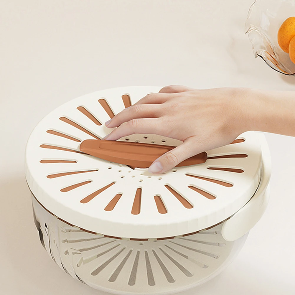 Миска для слива фруктов и овощей Складная ручка мытья Многофункциональный