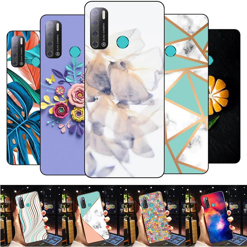 Модная Мягкая силиконовая задняя крышка из ТПУ для Tecno Power 4 LC7 7 &quotчехол 2024 чехлы