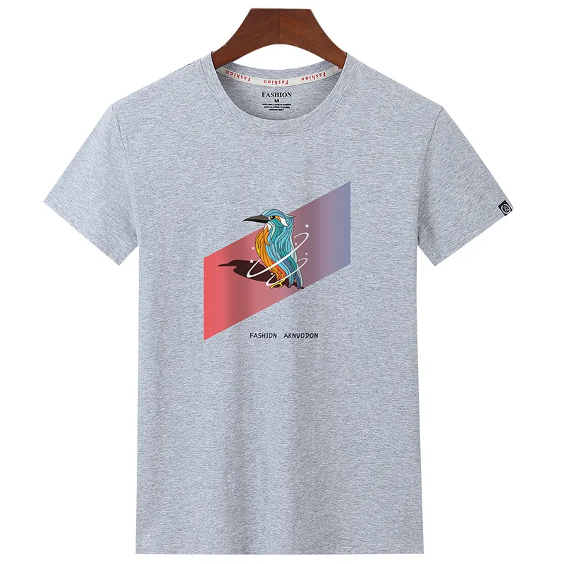 

10412 Size 5XL Tee Shirt Homme Summer Short Sleeve Casual Men's T Shirts Male TShirts Camiseta Tshirt Homme