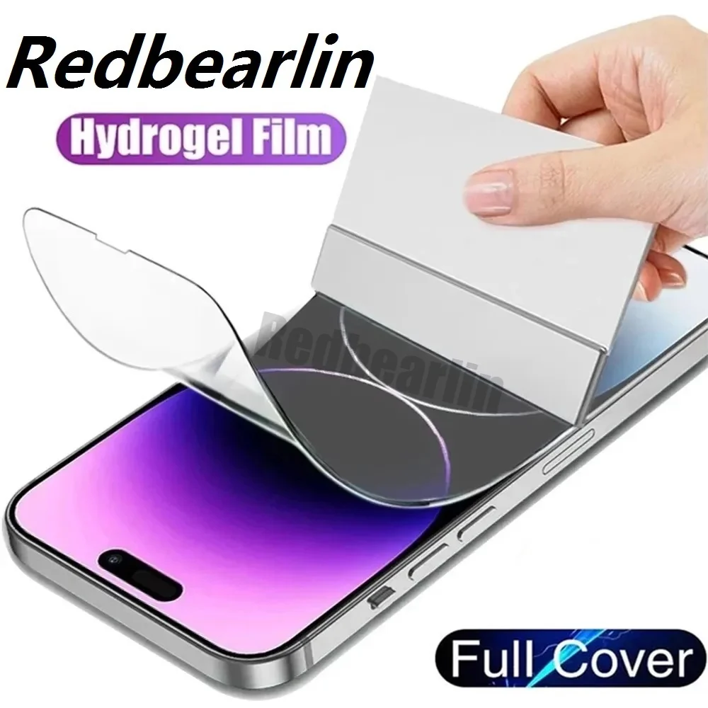 

50/100Pcs Soft TPU Hydrogel Film Full Cover Screen Protector Guard For Iphone 15 11 12 13 14 Pro max 7 8 X XR XS Max