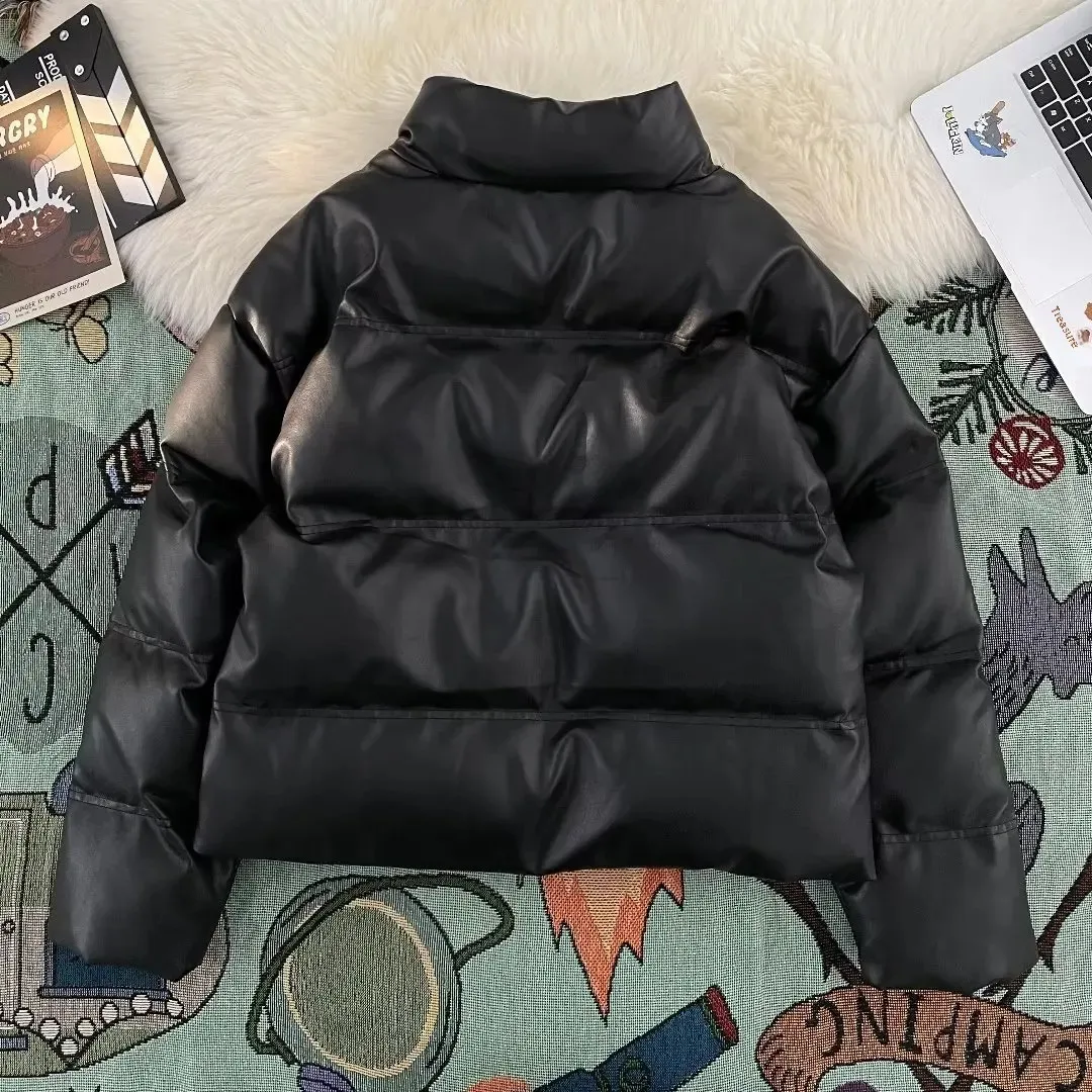 Утепленное хлопковое пальто с воротником-стойкой в американском стиле мужская