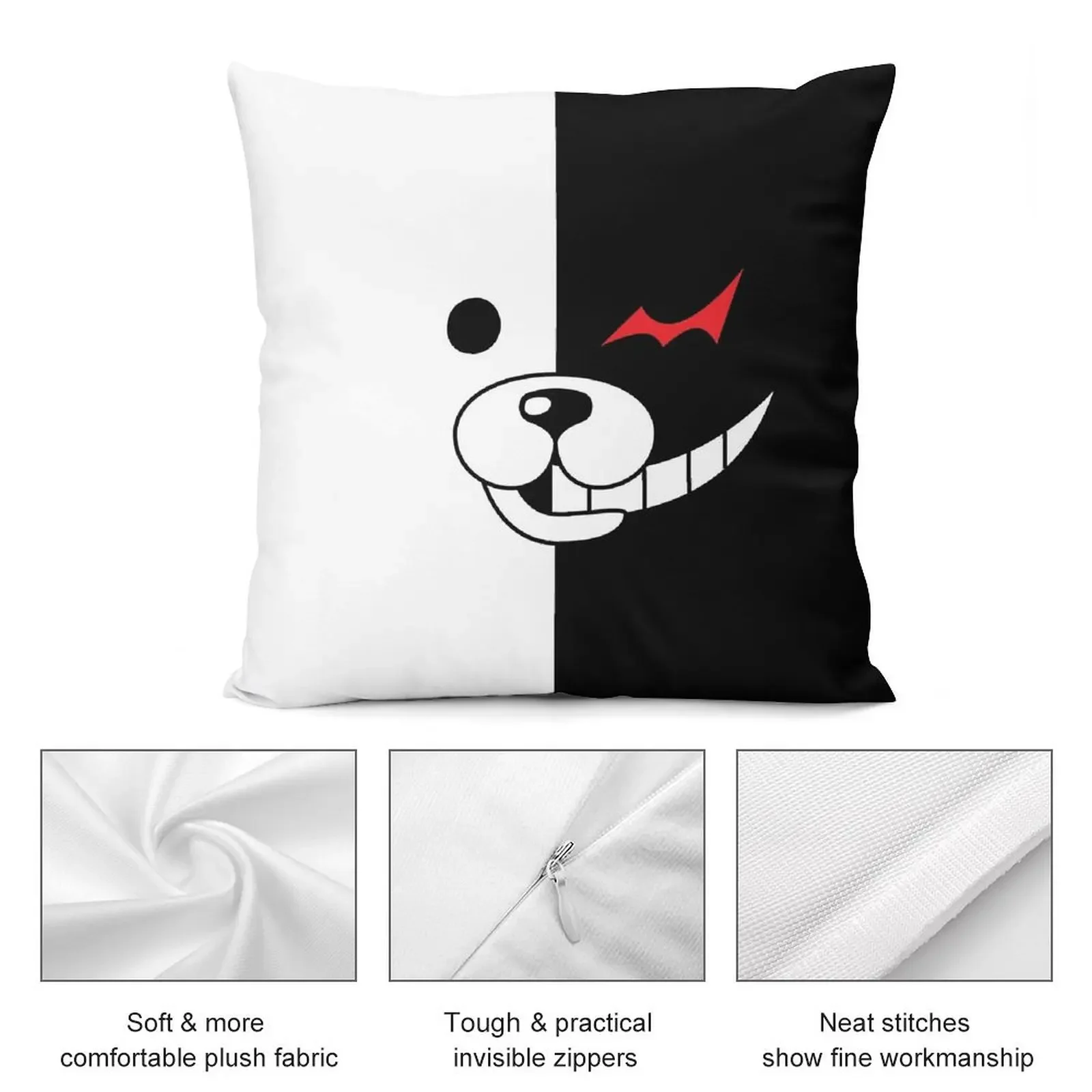 Danganronpa-Monokuma декоративная подушка роскошная прямоугольная наволочка подушки для