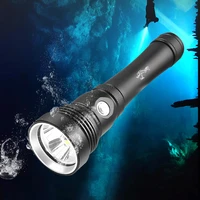 d100 scuba dive light underwater led diving flashlight with 3 modes ip68 waterproof night dive torch 150m submersible light