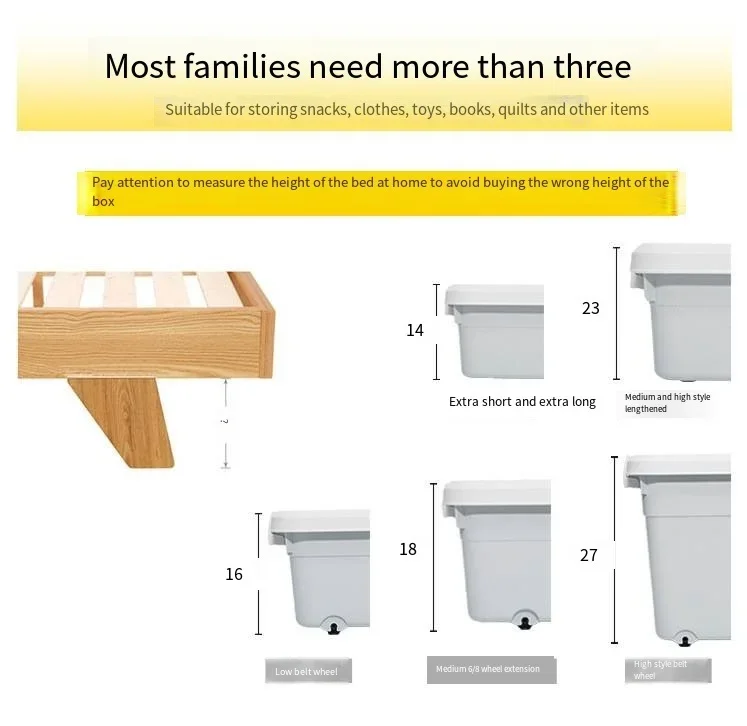 8-колесный ящик для хранения с крышкой нижний шкивов одеяло органайзер одежды