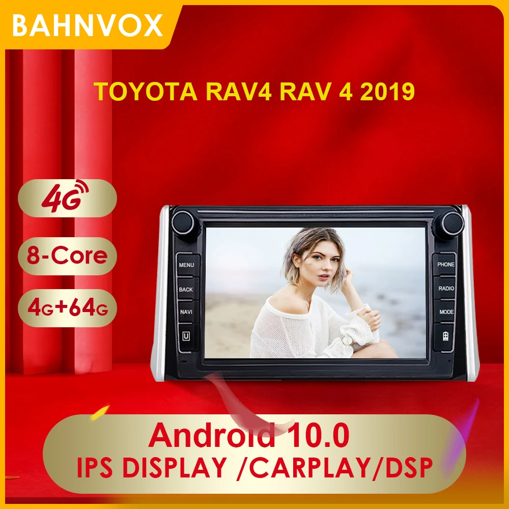 

2 Din Android 10.0 Car Radio Multimedia Player For Toyota RAV4 RAV 4 2019 Carplay DSP 4G IPS Auto GPS Navigation