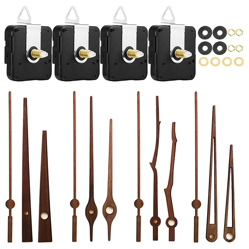 

Часы наручные кварцевые с механизмом, механизм с ореховым деревом, Часовые аксессуары для ремонта и замены, 1 комплект