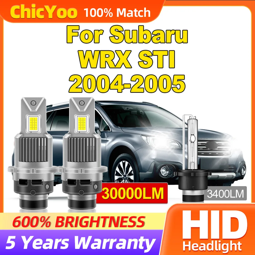 Супер яркие лампы для автомобиля 300 Вт 6000 лм 2004 K белые турбо автомобильные Subaru WRX