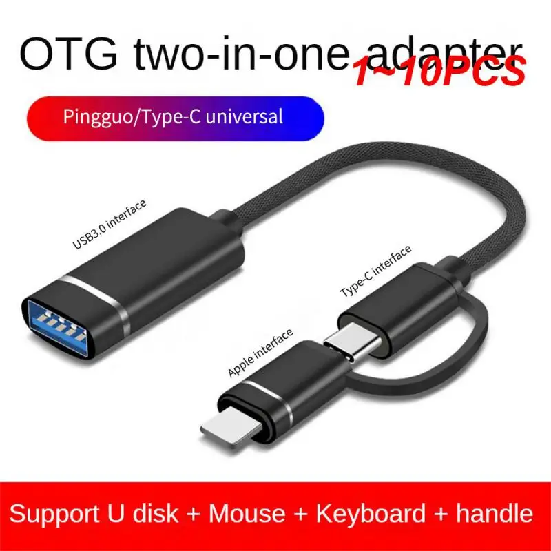

1 ~ 10 шт. 2 в 1, USB 3.0, адаптер USB 3,0, кабель OTG, конвертер для геймпада, флэш-накопителя, Type-C, OTG, USB