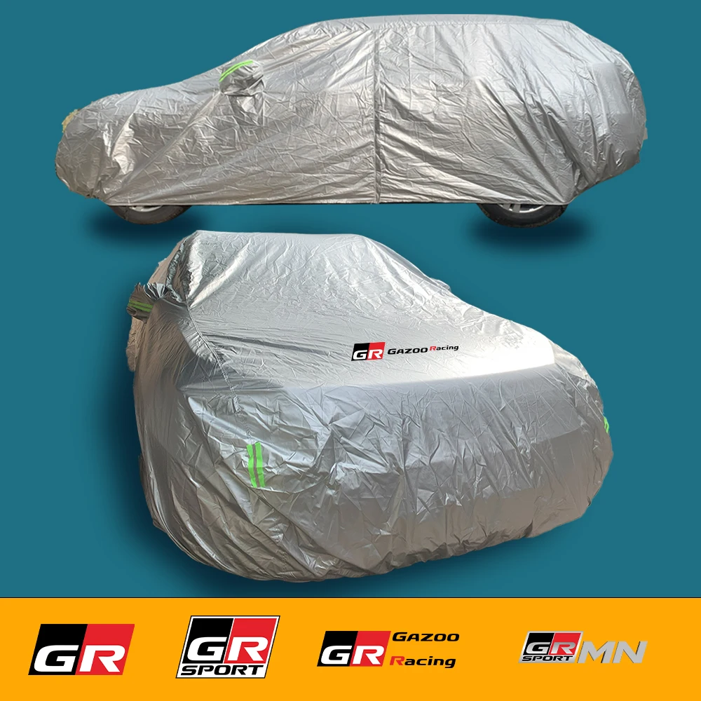 Автомобильные чехлы Защита от пыли и снега, автомобильный солнцезащитный чехол с полным покрытием, водонепроницаемая защита для Toyota GR Sport Yaris Cross Fortuner SW4, автомобильные аксессуары Автомобильные чехлы Защита от пыли и снега, автомобильный солнцезащитный чехол с полным покрытием, водонепроницаемая защита для Toyota GR Sport Yaris Cross Fortuner SW4, автомобильные аксессуары