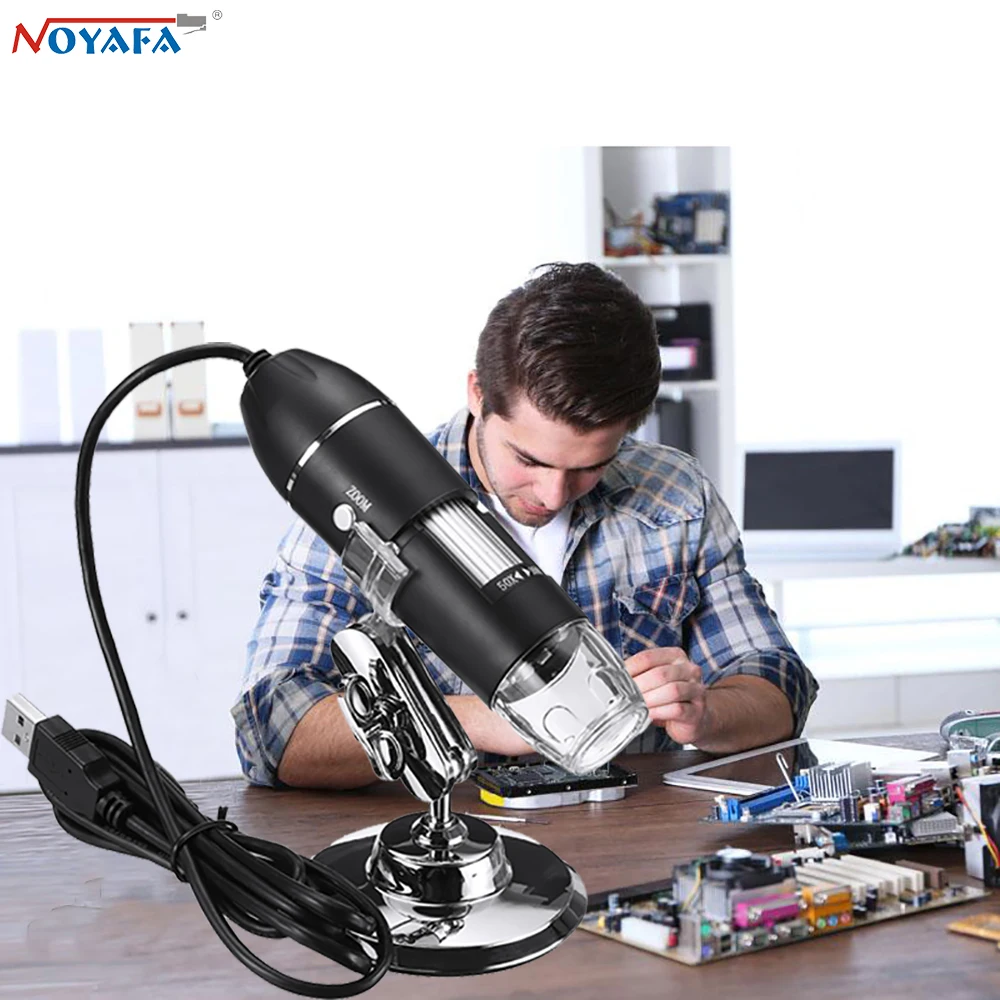 

NOYAFA 1600X Digital Microscope Camera 3in1 Type-C USB Portable Electronic Microscope For Soldering Magnifier Cell Phone Repair