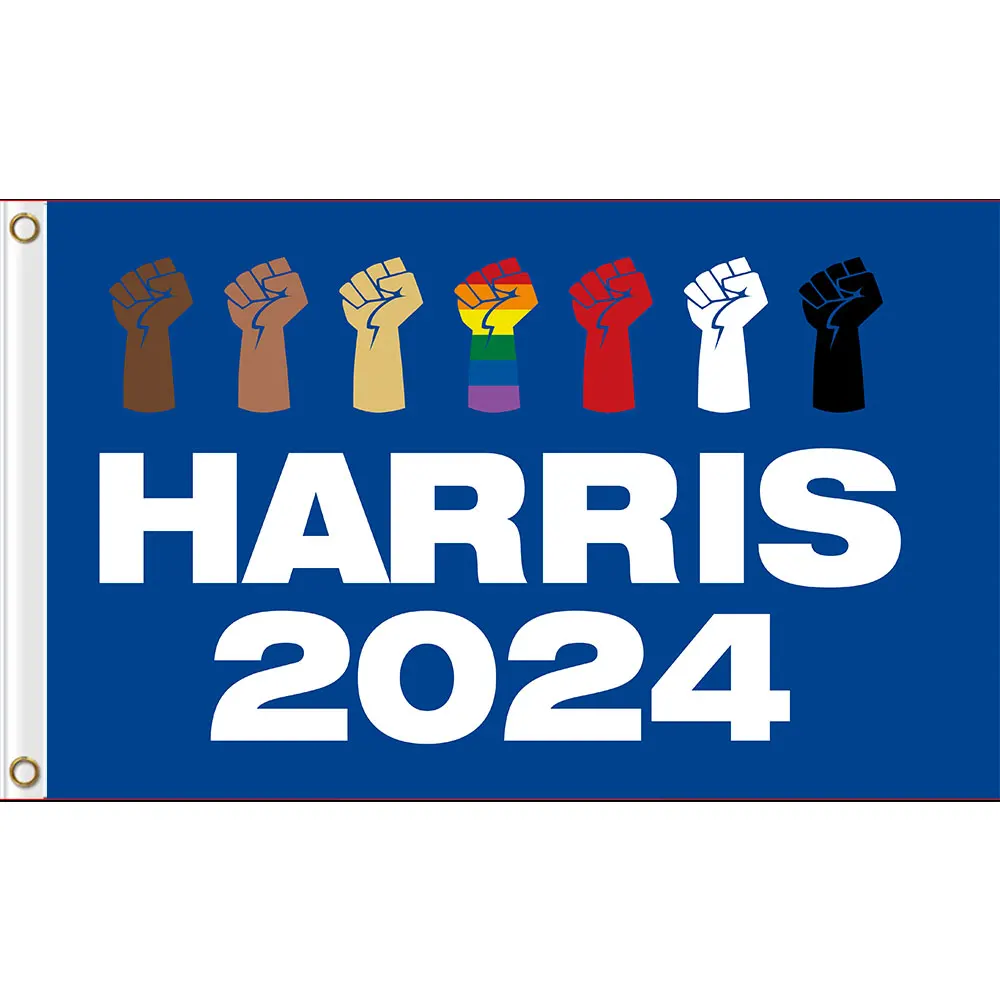 Белый флаг Камала Харриса Biden 2024 США знак 90x см
