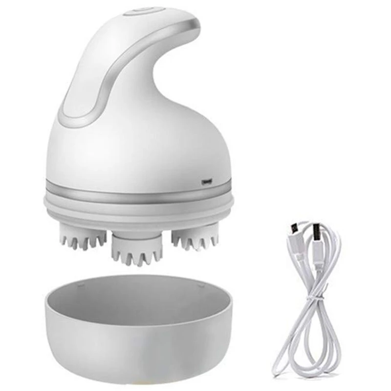 

Массажер для домашних животных, мягкий Электрический многонаправленный автоматический вращающийся массажер с 3D головкой и Usb зарядкой, мою...