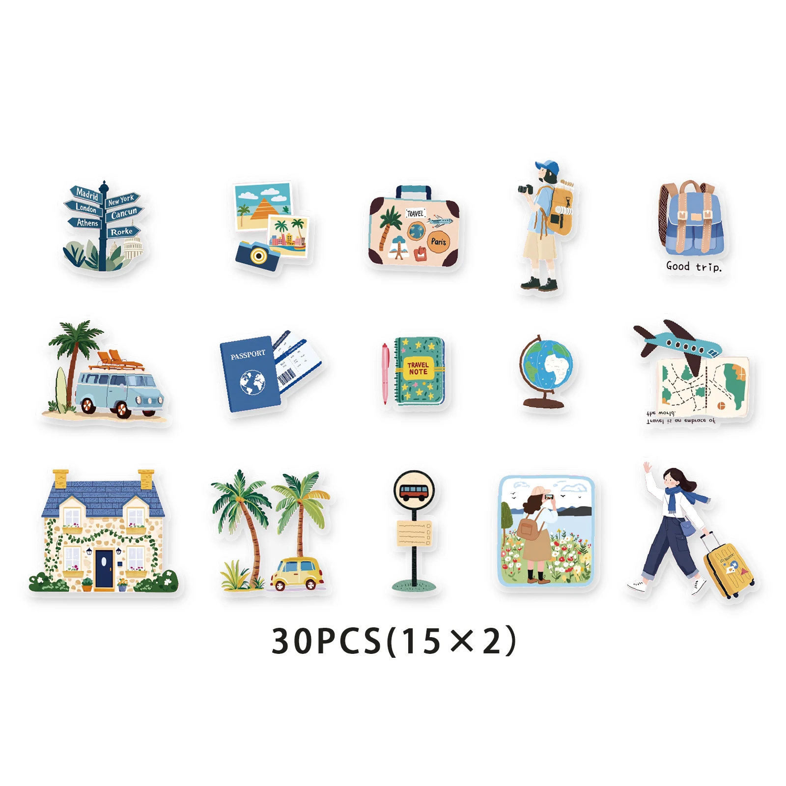 

Набор наклеек etori life для ноутбуков и телефонов