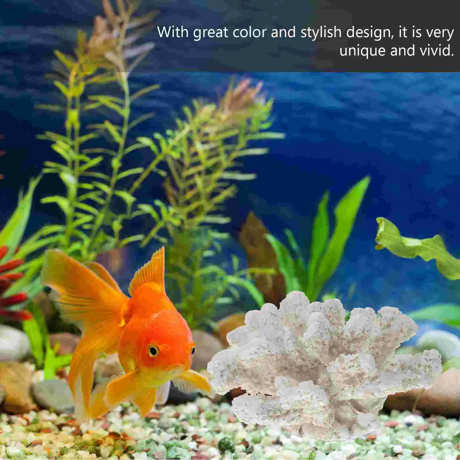 

Aquarium Plants Decoration Fish Tank Coral Ornaments Table Top Delicate Artificial