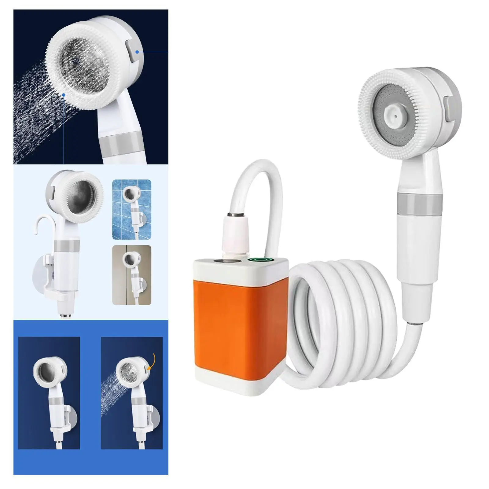 Портативный душевой USB Перезаряжаемый Электрический лагерь душ Кемпинг Душ для