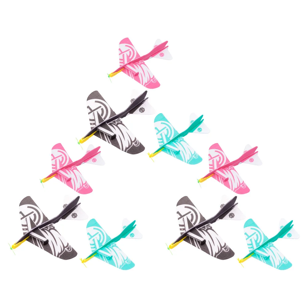

9PCS 360 Assembled Plane Small Plane Splicing Toys Educational Airplane for Child Home